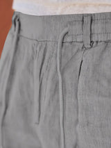 LOOSE LINEN PANTS WITH DRAWSTRING