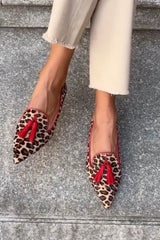 Daphne | Pointed Loafer With Red Tassels
