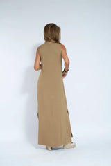 Carmela | Elegant Long Dress with Cardigan