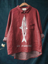 Lily | Sardine Graphic Shirt