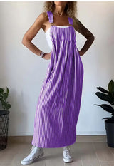 MARIELE I STRIPED MAXI DRESS