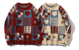 Hearth Patchwork Loom Wool Sweater