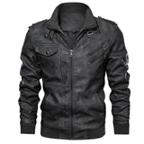 Jonas™ Hybrid – Warm Leather Jacket with Hood and Pockets