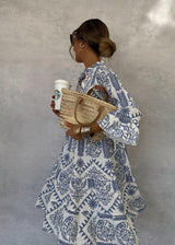 IDALINA FASHIONABLE PRINT DRESS