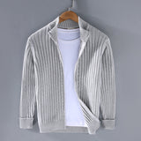 EssentialWarmth - Ribbed Zip Cardigan