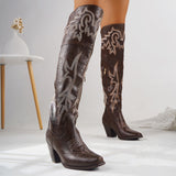 Cheyenne | Classic Over-the-Knee Cowboy Boots