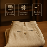 LOOSE LINEN PANTS WITH DRAWSTRING