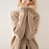 Sandra Eve Cable Knit Cardigan