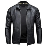 Nero™ Classic – Black PU Leather Jacket with Timeless Cut