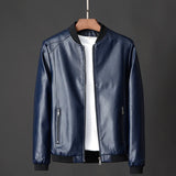 Emil™ Classic – Minimalistic Leather Jacket with Smooth Finish