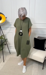 Roberta | Summer Dress with Round Neckline