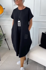 Roberta | Summer Dress with Round Neckline