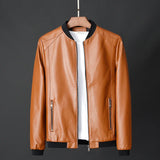 Emil™ Classic – Minimalistic Leather Jacket with Smooth Finish
