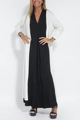 Carmela | Elegant Long Dress with Cardigan
