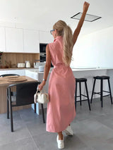 Hanna | Sleeveless Long Denim Dress