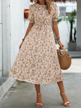 FRIEDHILDE I FLORAL MIDI DRESS