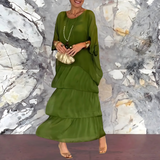 Ella | Elegant Long Dress with Stylish Bat Sleeves