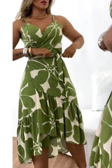 Britte | Airy Tunic Dress with Resort Print