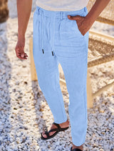 LOOSE LINEN PANTS WITH DRAWSTRING