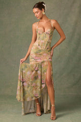 Esmeralda | Asymmetrical Bodycon Dress with Ruffles