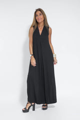 Carmela | Elegant Long Dress with Cardigan