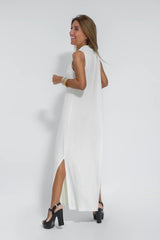 Carmela | Elegant Long Dress with Cardigan