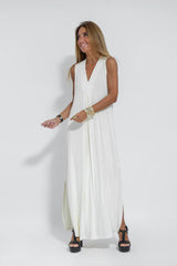 Carmela | Elegant Long Dress with Cardigan