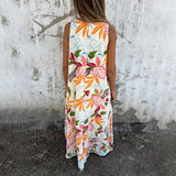 YLVA MAXI DRESS WITH V-NECK