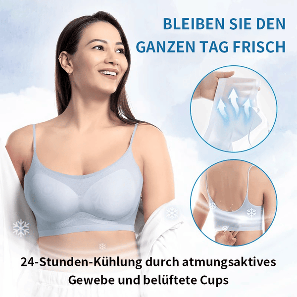 Seamless & Ultra-Thin Summer Comfort Bra made of Ice Silk in Plus Size