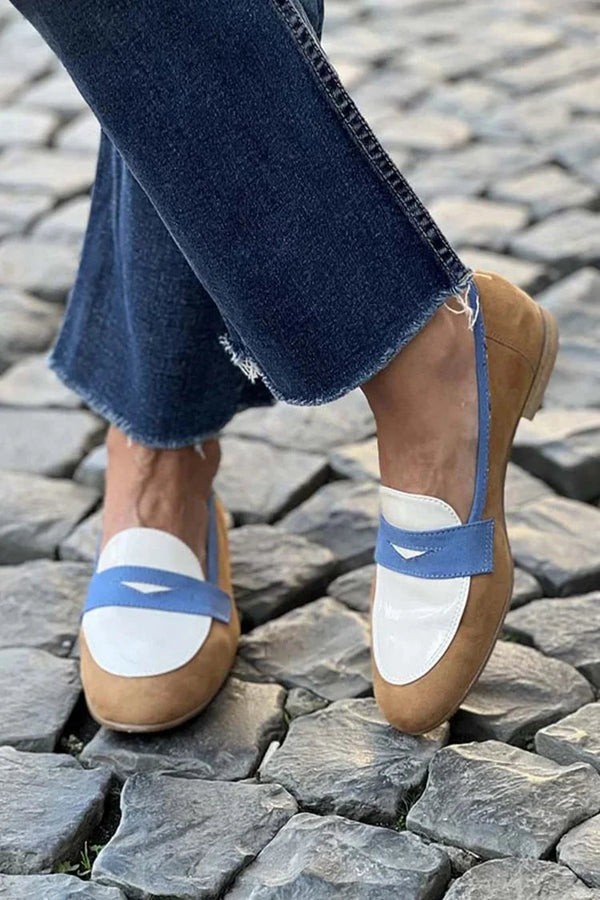 COLOR-BLOCK LOAFERS