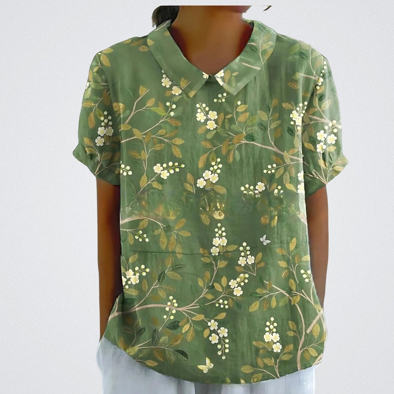 Lina | Blouse with Floral Design |