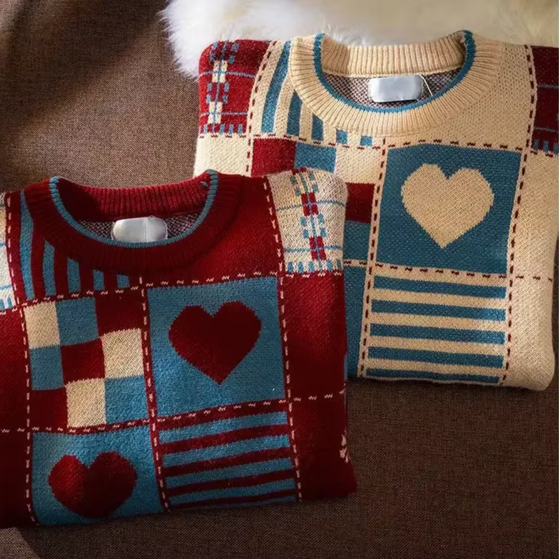 Hearth Patchwork Loom Wool Sweater