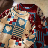 Hearth Patchwork Loom Wool Sweater