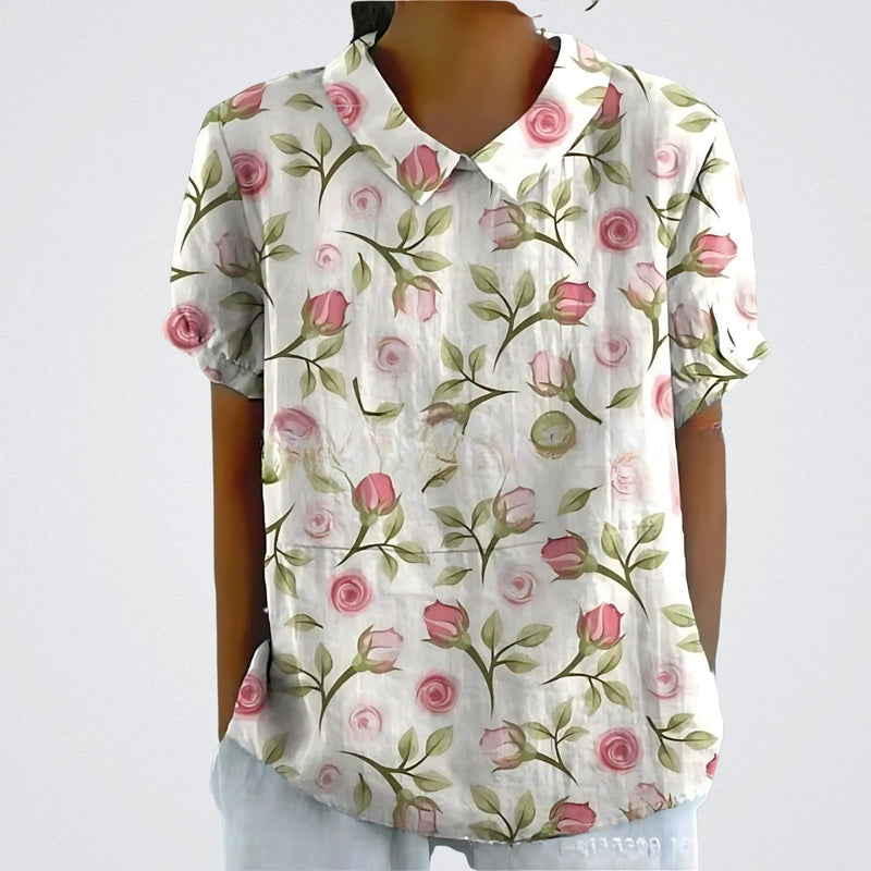 Lina | Blouse with Floral Design |