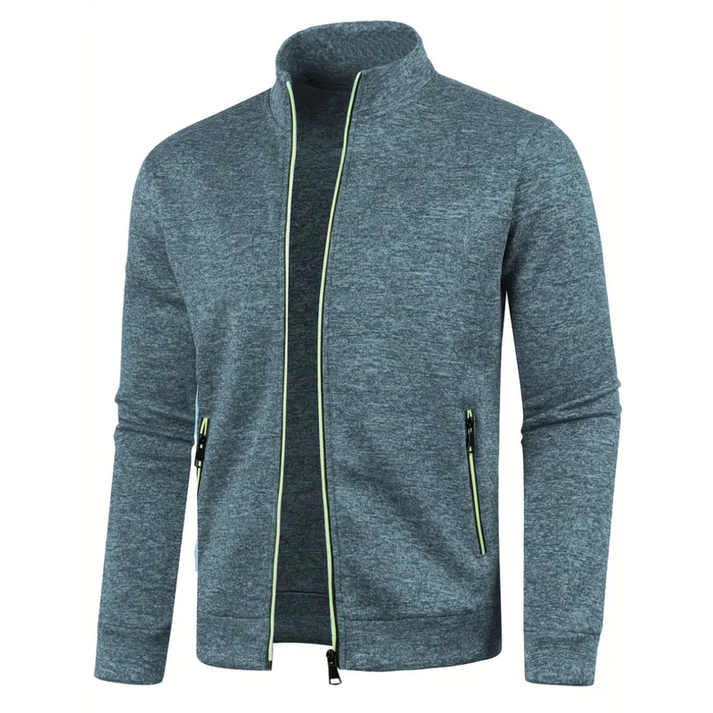 Kasper | Classic Zip-Up Cardigan