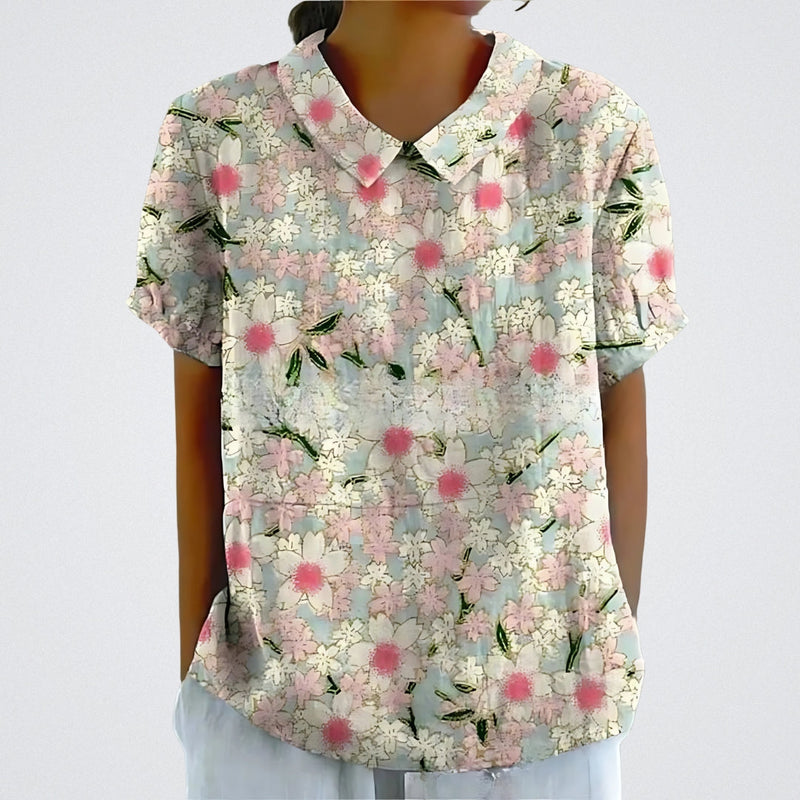 Lina | Blouse with Floral Design |