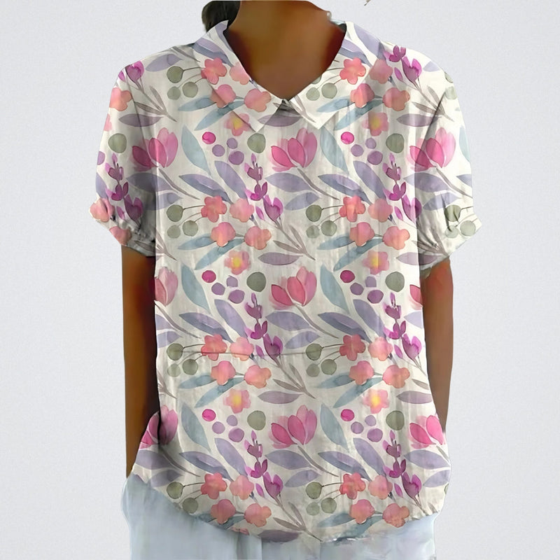 Lina | Blouse with Floral Design |