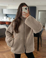 Penelope - Cozy Teddy Puffer Jacket