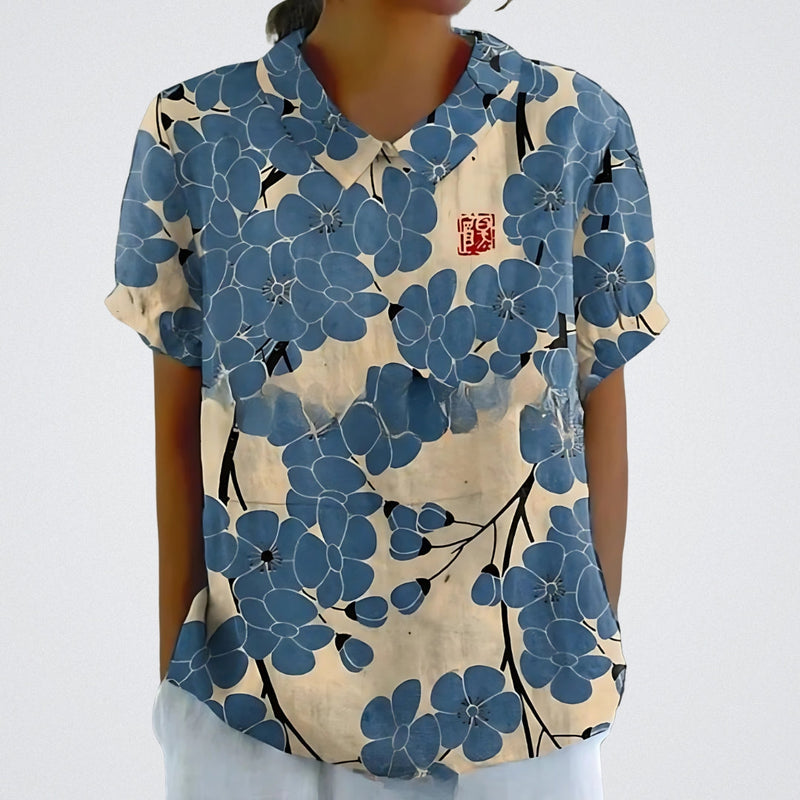 Lina | Blouse with Floral Design |