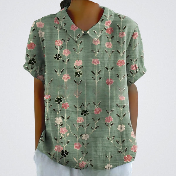 Lina | Blouse with Floral Design |