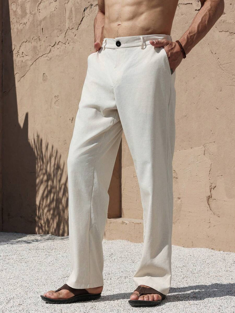 LINEN PANTS WITH POCKETS
