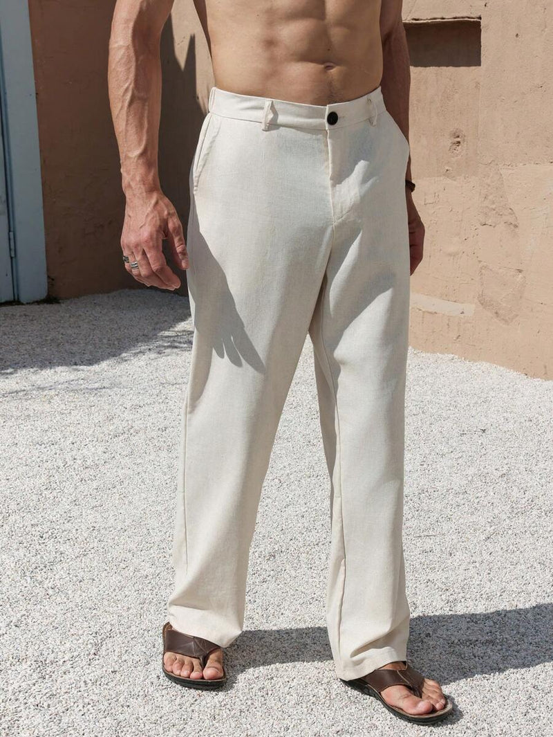 LINEN PANTS WITH POCKETS