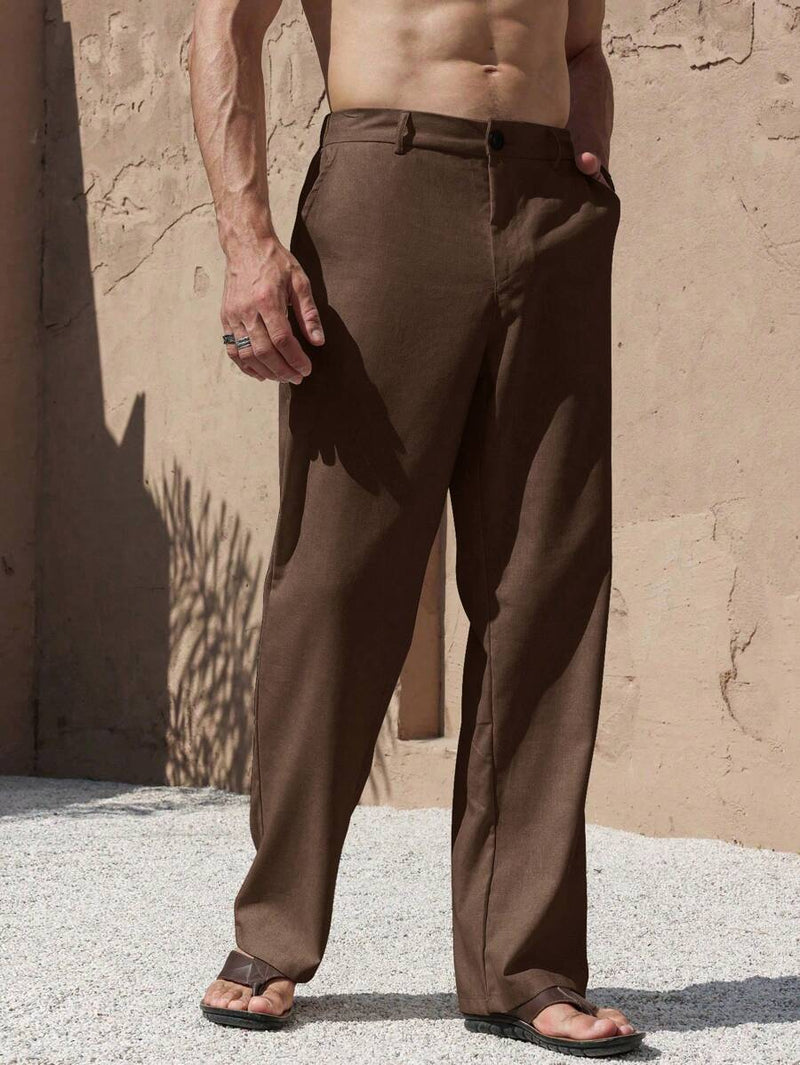 LINEN PANTS WITH POCKETS