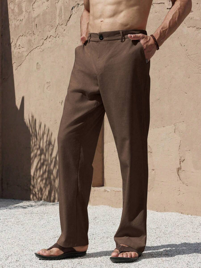 LINEN PANTS WITH POCKETS