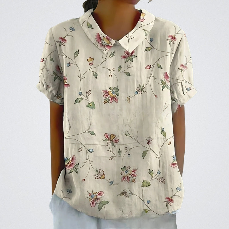 Lina | Blouse with Floral Design |