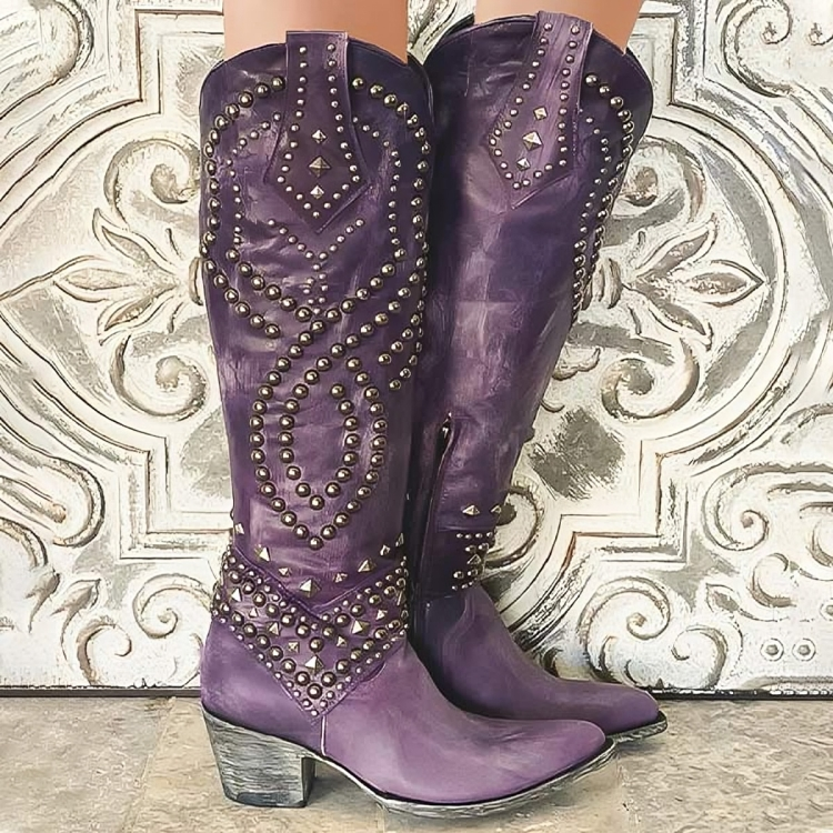 Laluna® | Western Knee-High Boots