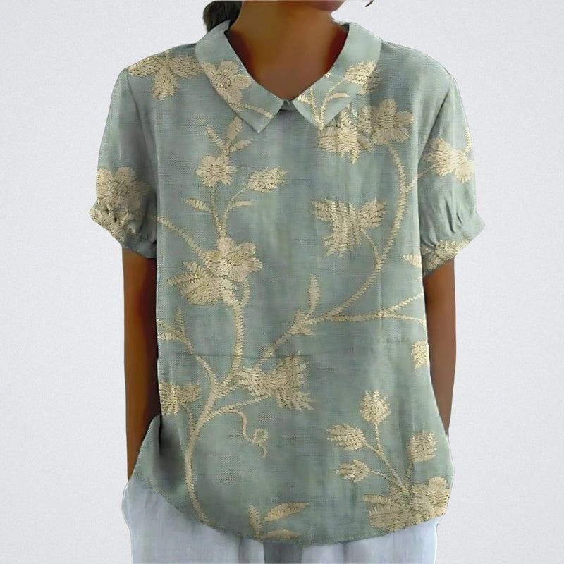 Lina | Blouse with Floral Design |