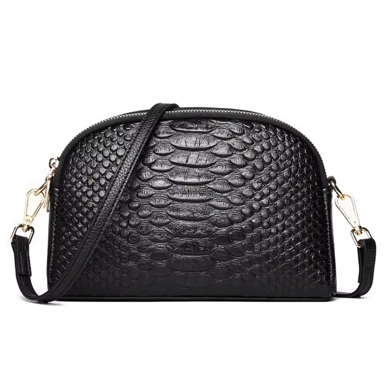 Cora | Beautiful Mini Crossbody Bag in Faux Leather with Crocodile Pattern