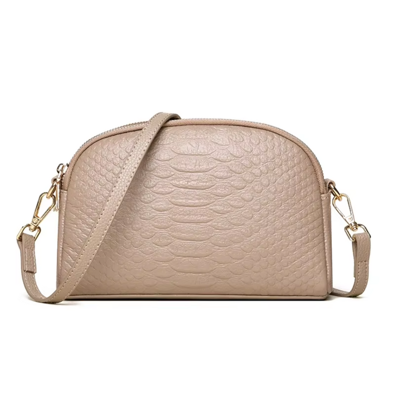 Cora | Beautiful Mini Crossbody Bag in Faux Leather with Crocodile Pattern