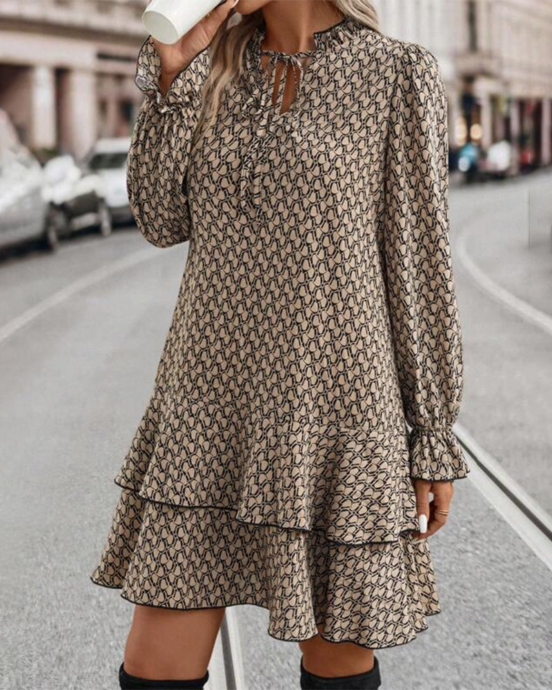 Lavinia™ – Printed Long Sleeve Dress